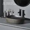 Lavabo de Encimera Artístico para Uso Doméstico, Lavabo de Cerámica, Lavabo Vintage para Patio, Balcón, Lavabo de Baño