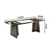 Suporte de Pé de Mesa de Pedra de Luxo Pé de Mesa de Mármore Placa de Rocha Base de Mesa de Chá Pé de Mesa de Aço Inoxidável de Luxo Leve Pé de Mesa de Alta Gama