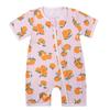 Macacão Bebê com Zíper Macacão Bebê Fofo Estampado com Zíper Desenho Animado Quatro Cantos Rastejante Plano Comércio Exterior Atacado