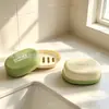 Jabonera Creativa Nueva para Lavabo de Baño Caja de Jabón de Plástico Directo del Fabricante Jabonera de Dibujos Animados con Tapa y Drenaje