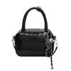 Bolso cuadrado pequeño portátil de textura de alta gama de moda popular de este año, estilo occidental, simple, que combina con todo, temperamento, cadena, bandolera, bolso de mujer