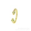 En stock de fábrica accesorios de joyería de cobre microincrustado anillo abierto pequeño total múltiples series anillo de circonita microincrustada
