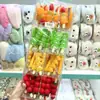 Novos Divertidos Espetos de Frutas Cristalizadas Morango Abacaxi Brinquedo Presilhas de Cabelo para Crianças, Presilhas de Cabelo Divertidas para Meninas