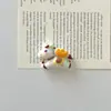 Dibujos Animados "Hazte Rico al Instante" Año del Caballo Accesorios de Resina DIY Adornos para Coche Imanes para Nevera Pinzas para el Cabello Llavero Accesorios