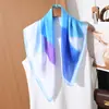 Pañuelo Cuadrado Retro Francés de los 70 para Mujer, Pañuelo de Seda de Alta Gama para el Trabajo, Elegante y con Estilo, Combinado con una Camisa, Pañuelo Pequeño, Chal para Protección Solar