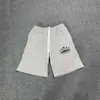 Pantalones Cortos Deportivos Casuales de Malla con Cordón y Estampado de Logo Francés Clásico Pintado a Mano Alcatraz