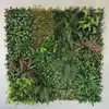 Parede de plantas simulada 100*100, parede de plantas verdes tridimensional, decoração com flores e grama artificiais, fundo verde, parede popular da internet