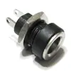 Soquete de Alimentação DC Conector Fêmea DC-022B 5521 Tipo Solda 2 Pinos com Fixação por Porca