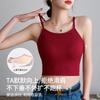 Camisola de tirantes finos para mujer, ropa exterior de verano, ropa interior con almohadilla para el pecho, ropa playera, sujetador de espalda hermosa de las Spice Girls, top de una pieza