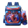 Mochila Escolar Transfronteiriça 2026 Jardim de Infância 3-7 Anos Bolsa 3D de Casca Dura Desenho Homem-Aranha Bolsa Infantil