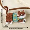Patche de Bordado Autoadesivo de Gatinho Desenho Animado Fofo e Divertido para DIY em Copo de Água, Acessórios de Roupa, Mala, Tecido para Bordado