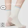 Meias Femininas Finas Tricotadas Casuais para Primavera/Verão, Meias Slouch Color Block de Algodão Bambu, Meias Versáteis Respiráveis Estilo Coreano