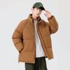 Moda Marca Invierno 2024 Ropa Exterior Impermeable y Cortavientos con Capucha Algodón Ropa Exterior para Hombre Extraíble Engrosada Cálida Algodón Ropa Exterior Blanco Crudo