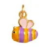 T01 Popular Europeo y Americano Gama Alta Estilo Ins Lindo Animal Panda Oso Trébol de Cuatro Hojas Abeja Colgante de Collar