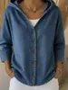 Cárdigan Sudadera con Capucha y Botones Estampado Floral Retro Transfronterizo Europeo y Americano para Mujer, Holgado, Casual, Manga Larga, Prenda Exterior