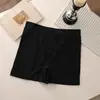 Shorts de Segurança de Seda de Gelo Sem Costura Dois em Um Anti-Exposição Bainha que Não Enrola Calcinha de Ângulo Reto Roupa Íntima com Forro de Seda Antibacteriano na Virilha para Mulheres
