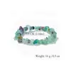 Pulseiras Coloridas Personalizadas de Pedra Natural, Pulseiras Coloridas Assimétricas Feitas à Mão, Pulseiras Modernas e Simples para Mulheres