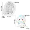 Molde de Pellizco Tejido de Invierno Muñeco de Dibujos Animados Oso Sombrero de Pellizco DIY Guantes Suéter Molde de Silicona