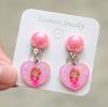 Nuevo clip para la oreja para niños sin agujeros en la oreja Pendientes lindos de dibujos animados de nubes color caramelo para niñas Joyería para la oreja para niñas al por mayor