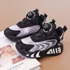 Zapatos deportivos para niños, zapatillas de baloncesto unisex, nuevos estilos de otoño, zapatos casuales con cierres de botón, impermeables y antideslizantes, adecuados para niños de tamaño mediano y grande, zapatillas para correr