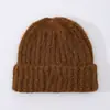 Gorros de Lana Nuevos de Invierno Japoneses y Coreanos, Gorros de Punto de Lana Larga de Felpa para Otoño e Invierno, Gorros de Lana Elásticos, Gorros Cálidos y de Moda