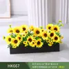 Paisagismo com Plantas Verdes Simulação Floreira Divisória de Piso Arte Floral de Chão Paisagem de Plantas Combinação de Floreira Flor Artificial em Vaso Bonsai Decoração