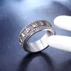 Anillo de joyería retro con mantra de seis palabras para hombre y mujer anillo con joyería de seguridad al por mayor