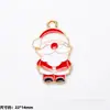 Colgante de Aleación Esmaltada Navideño Colgante de Gota Papá Noel Muñeco de Nieve Reno Colgante de Dibujos Animados Accesorios para Joyería DIY Pulsera Al Por Mayor