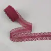 Encaje de poliéster de 3 cm, tejido hueco sin elasticidad, para ropa interior, paraguas, accesorios, encaje con flores, lazo de borde pequeño