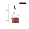 Maceta Colgante Maceta Colgante Gruesa de Plástico Maceta de Flores para Jardinería Maceta Colgante Maceta Colgante Maceta Verde Suculenta para Rosas Maceta Colgante
