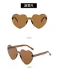 Gafas de Sol Corazón de Personalidad de Moda Calle Hip Hop Color Gelatina Fiesta Amor Gafas de Sol Fotografía Gafas de Sol Gemelas
