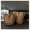 Popular Bolso Pequeño Transfronterizo para Mujer Otoño e Invierno 2025 Nuevo Bolso Cruzado Retro Bolso de Cubo Acolchado Casual de Mano