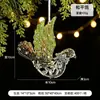 Colgante de Árbol de Navidad Cruzado de Año Nuevo Lentejuelas Polvo Brillante Adornos PC Mitad Verde Copo de Nieve Decoración de Escena de Árbol de Navidad