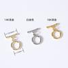 Acessórios de joalheria DIY atacado 18K banhado a cobre cor de ouro real retenção de cor mini conexão bastão curvo pulseira colar pequeno tubo reto fecho OT