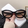 Gafas de sol estilo ojo de gato estilo retro americano, cuadradas, negras, para mujer, con cara redonda y protección UV para hombre.