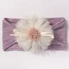 Diadema Elástica Jacquard para Bebé Lindo Europeo y Americano, Cómoda, con Encaje de Flores, Gorro para Bebé, Accesorios Nuevos para Niños para las Cuatro Estaciones
