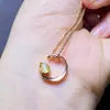 Pingente de Olho de Gato Verde Dourado Natural em Prata S925, Pedra Principal 4*4mm Fornecimento Direto da Fábrica Venda Quente Transfronteiriça