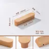 Manija de armario de madera maciza de nogal negro norteamericano al por mayor personalizada por el fabricante, manija de puerta minimalista estilo japonés