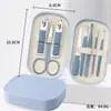 Set portátil de cortaúñas, kit de 8 piezas, para uso doméstico, incluyendo herramientas para el cuidado de los pies y arte de uñas, cortaúñas, tijeras y cortaúñas, al por mayor