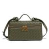 Bolsa de caixa de moda europeia e americana transfronteiriça, bolsa de padrão trançado, bolsa de ombro, bolsa de almoço retrô, bolsa transversal, bolsa tote