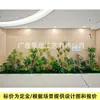 Planta Verde Simulada Paisagismo Corredor Vitrine Decoração Biônica Arranjo Plantas Artificiais Tropicais Paisagismo Interno Árvore de Banana do Viajante Paisagismo