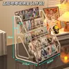 Soporte de Exhibición de Acrílico con Múltiples Niveles para Tarjetas, Papel de Arte y Mercancía