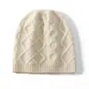 Nuevo Sombrero de Cachemira 100% Otoño e Invierno, Estilo Coreano Casual para Hombres y Mujeres, Grueso de Punto de Lana Cálido y a Prueba de Frío con Protección para los Oídos