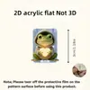 Protector de cable de datos acrílico 2D, previene la rotura, presenta diseños de animales de dibujos animados, cable de datos para teléfono Tipo-C, para ventas transfronterizas