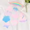 Fabricante Guka Gupan Venta al por mayor Transparente Brillo Gradiente Amor Llavero Acrílico Pegatina Guka Disco Pequeño