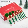 Pincéis de Maquiagem Personalizados, um Conjunto Completo de Ferramentas de Beleza, Estilo de Natal Atacado Pincel para Pó Solto, Pincel para Sombra, Pincel para Corretivo Gracedo