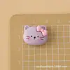 Novos acessórios de resina: designs fofos de cabeça de animal transparente de desenho animado para capas de celular com cola de creme DIY, ímãs de geladeira e outros artesanatos