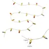 Bombillas electroplateadas transfronterizas, series de luces mini de plástico para escenas navideñas, accesorios de decoración para lugares de fiestas navideñas, cadenas de cuentas