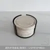 Posavasos redondo de travertino amarillo para taza de café, resistente al calor, antideslizante, impermeable, posavasos para taza de té, lavable, artículo decorativo para el hogar