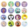 500 Pegatinas/Rollo Animales de la Selva Recompensa Pegatinas de Graffiti PVC Autoadhesivas Maestro Dibujos Animados Tarjetas de Regalo para Animar DIY